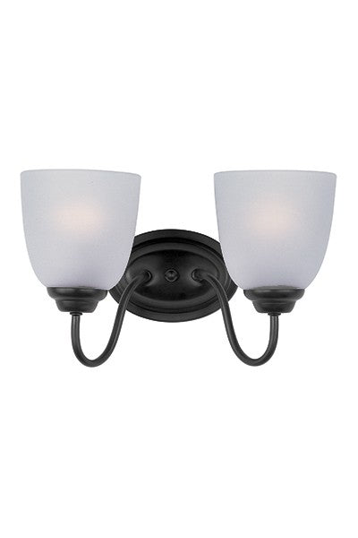 Stefan Two Light Bath Vanity in Black