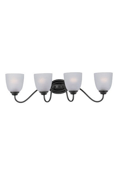 Stefan Four Light Bath Vanity in Black