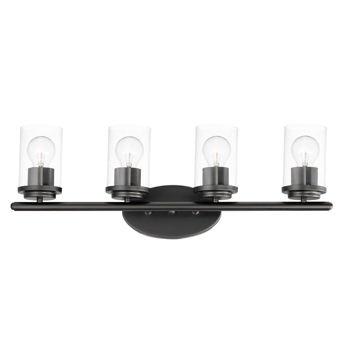 Corona Four Light Bath Vanity in Black