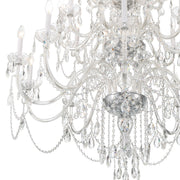 Traditional Crystal 25 Light 45" Chandelier in Polished Chrome