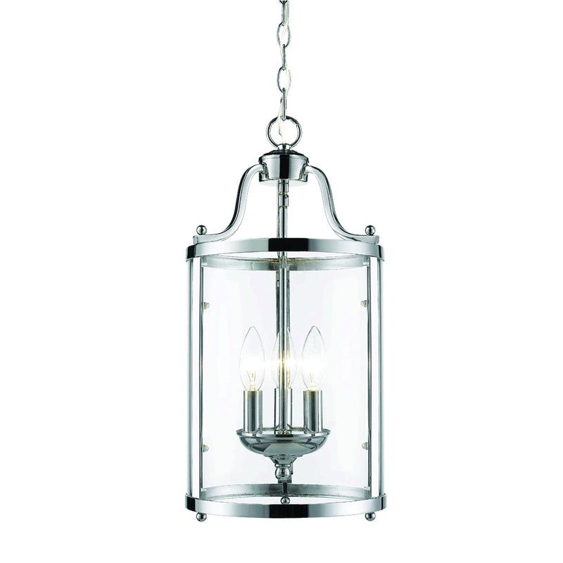Payton 3-Light Lantern Pendant in Chrome