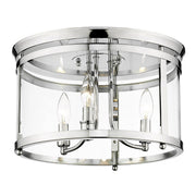 Payton 3-Light Flush Mount in Chrome