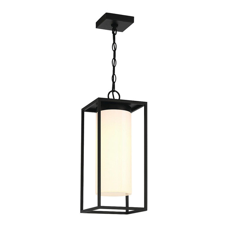 Ren 8" Outdoor Pendant in Powder Coat Black