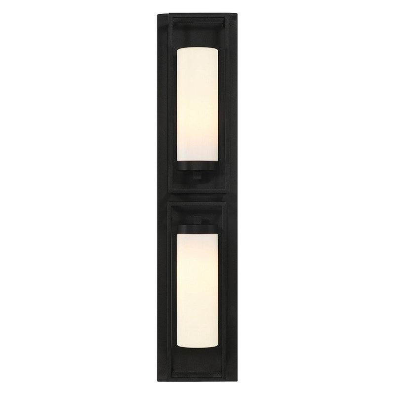 Ren 2-Light 36" Outdoor Wall Light in Powder Coat Black