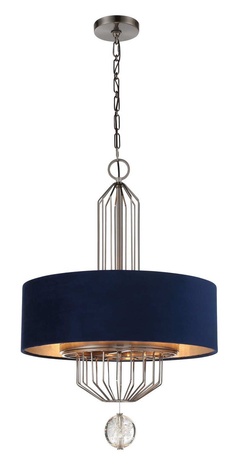 Grandeur 6-Light Pendant in Aged Antique Nickel