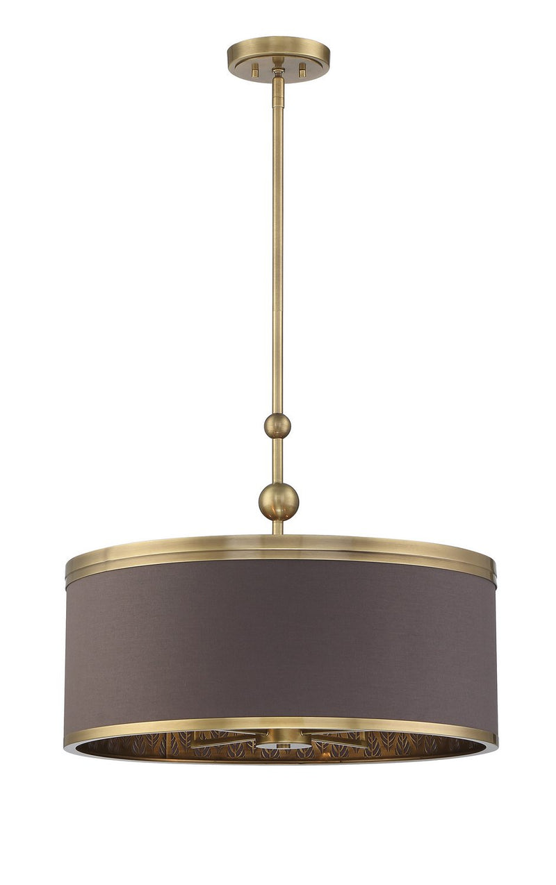 Splendour 5-Light Pendant in Aged Antique Brass