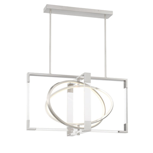 Double Take LED Chandelier in Brushed Nickel