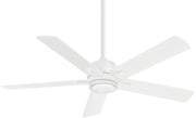 Stout 54" LED Ceiling Fan in Flat White