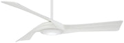 Curl 60" LED Ceiling Fan in Flat White