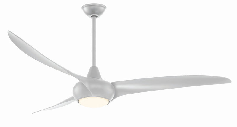 Light Wave 65" LED Ceiling Fan in Silver