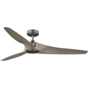 Manvel 60" Outdoor Ceiling Fan in Antique Nickel