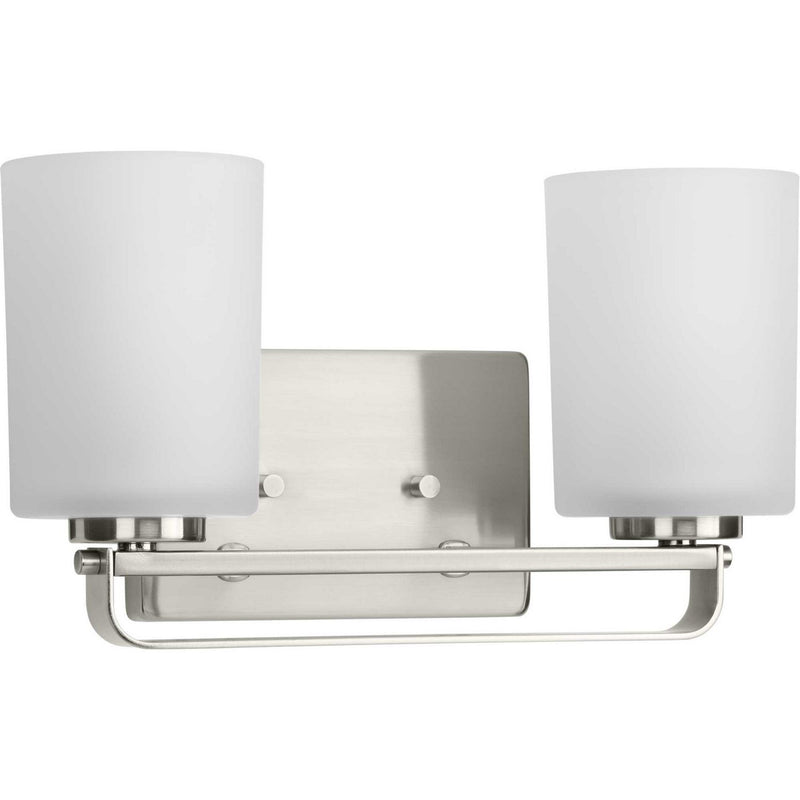 League 2-Light Bath Vanity Light in Brushed Nickel