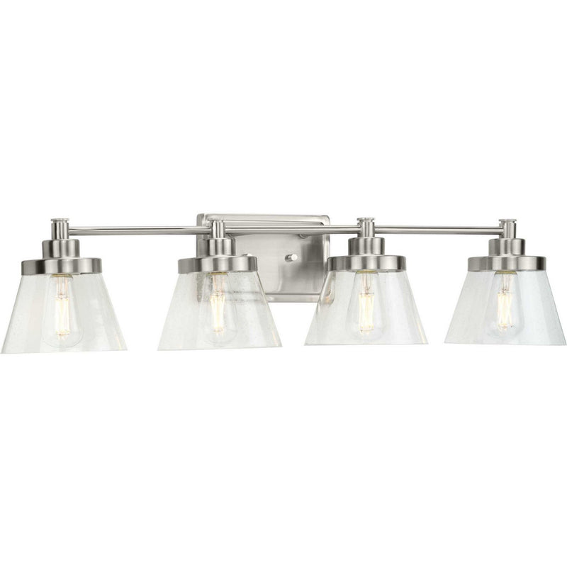 Hinton 4-Light Bath Vanity Light in Brushed Nickel