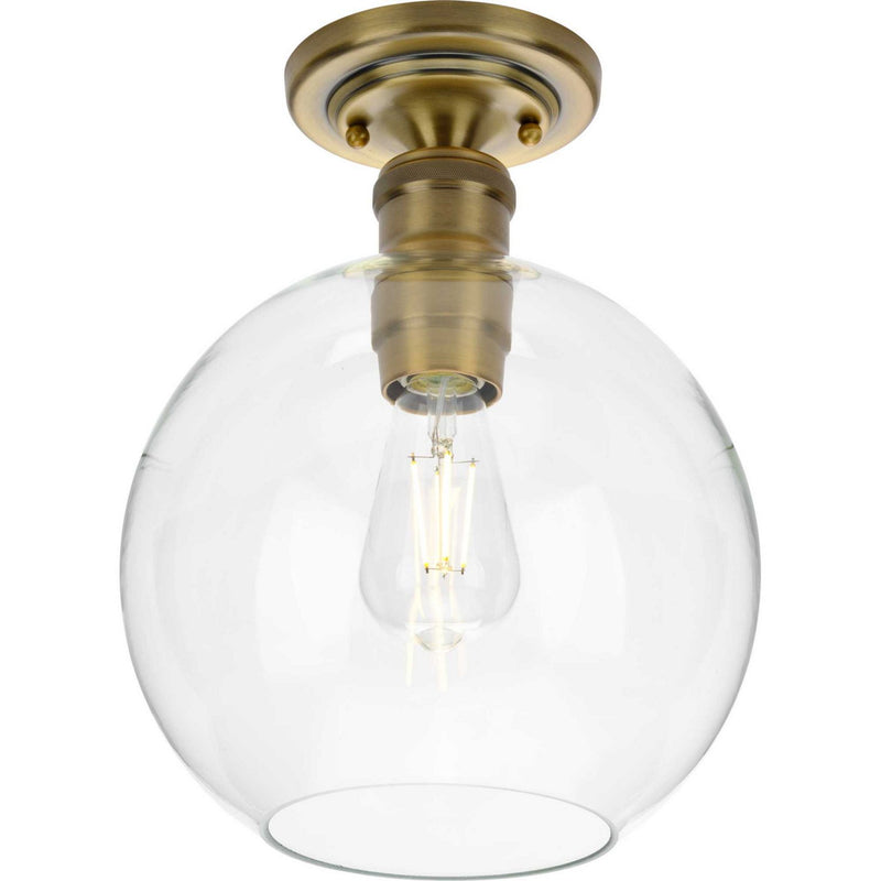 Hansford Semi-Flush Mount in Vintage Brass