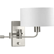 Carrick Swing Arm Wall Lamp in Brushed Nickel