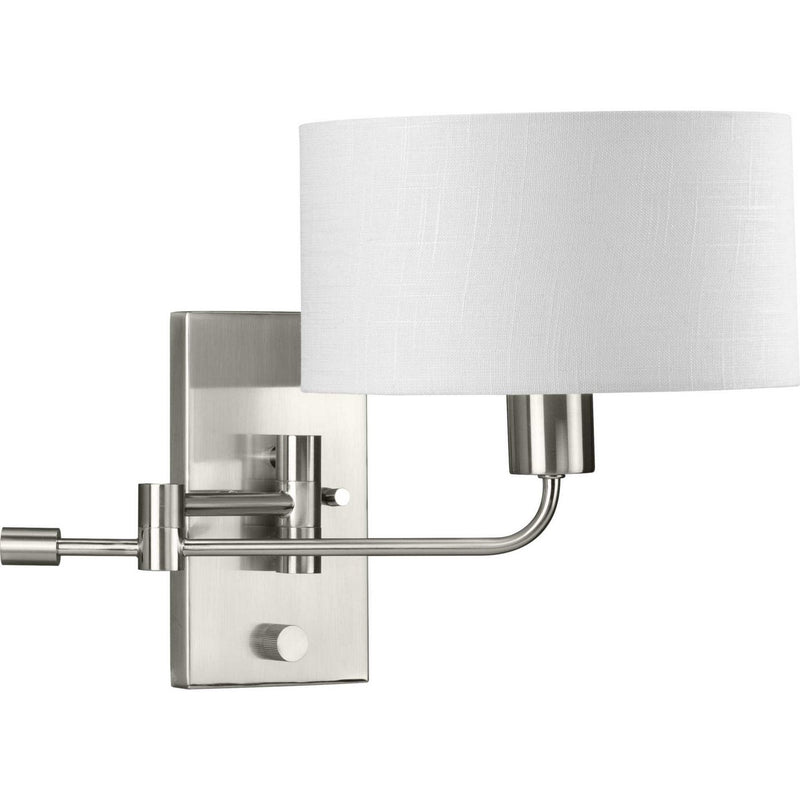 Carrick Swing Arm Wall Lamp in Brushed Nickel