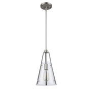 Armani Alivia 8" Mini Pendant in Brushed Nickel