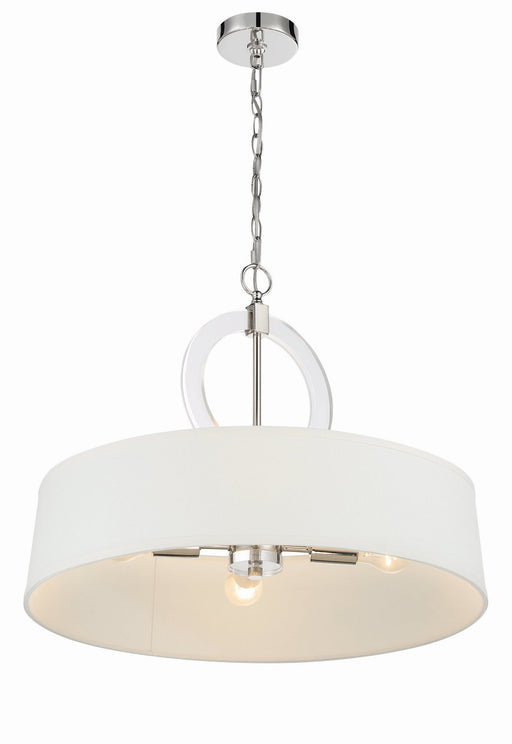 Cape Coral 4-Light Pendant in Polished Nickel