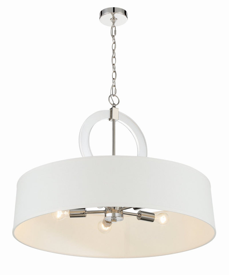 Cape Coral 5-Light Pendant in Polished Nickel