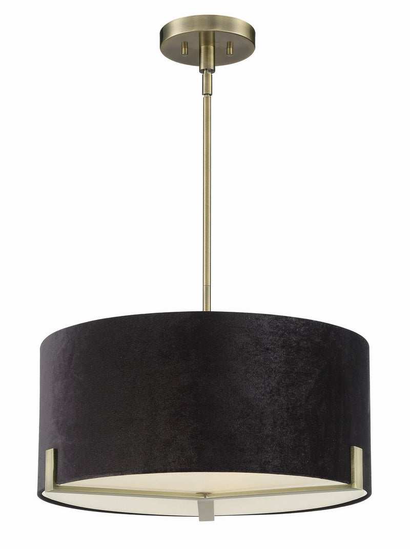 Westboro Boulevard 3-Light Pendant in Weathered Antique Brass