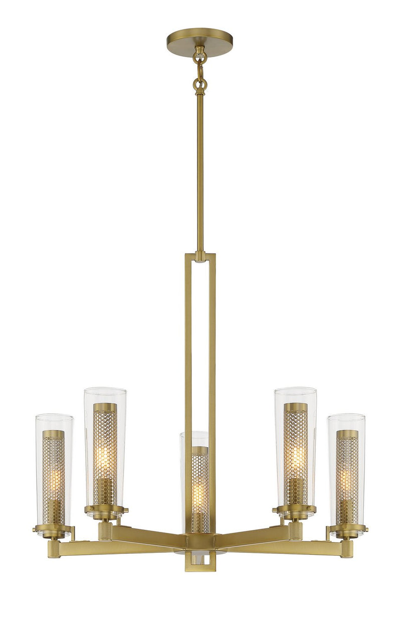 Emmerham 5-Light Chandelier in Soft Brass