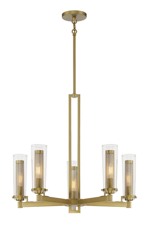 Emmerham 5-Light Chandelier in Soft Brass