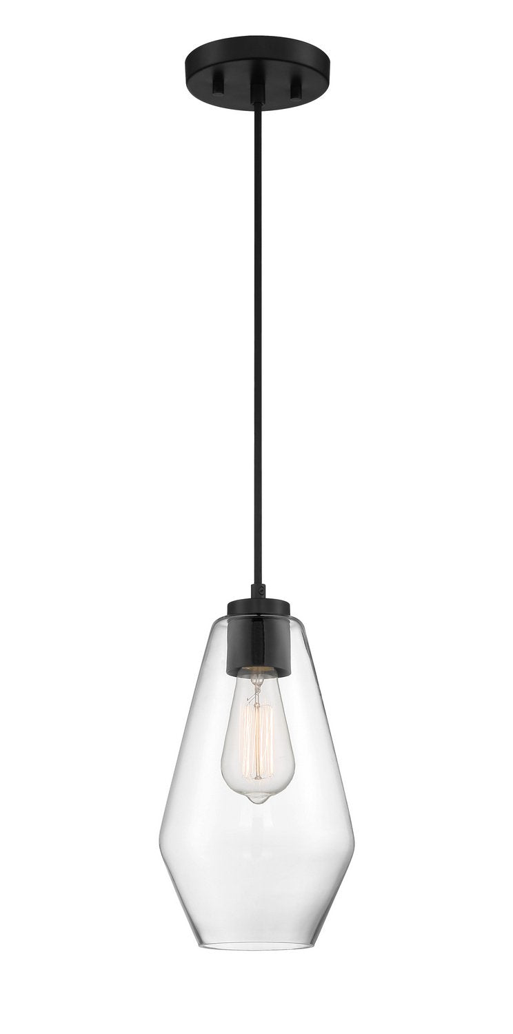 Clarity Teardrop Mini Pendant in Coal