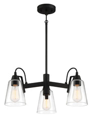 Beckonridge 3-Light Chandelier in Coal