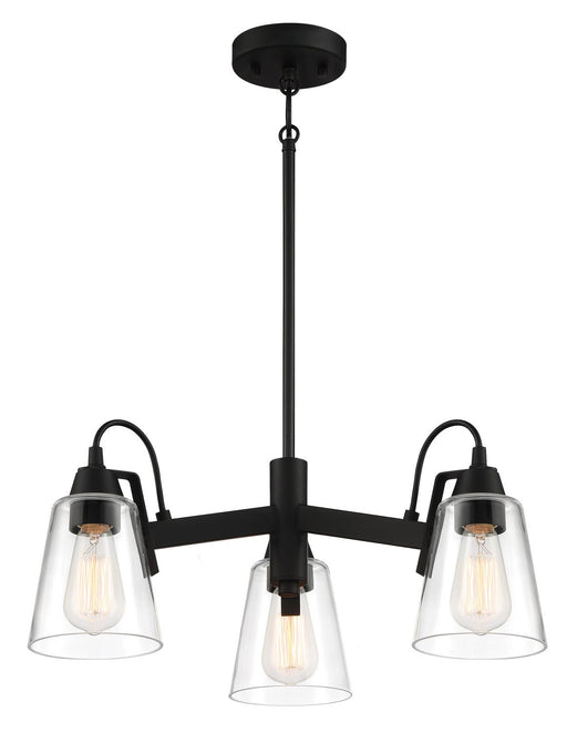 Beckonridge 3-Light Chandelier in Coal
