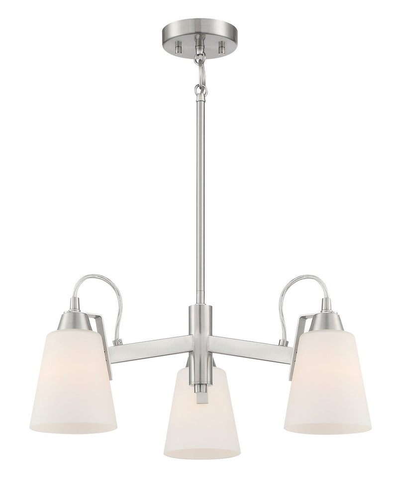 Beckonridge 3-Light Chandelier in Brushed Nickel