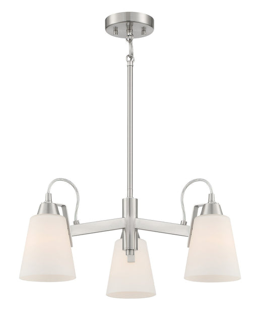 Beckonridge 3-Light Chandelier in Brushed Nickel
