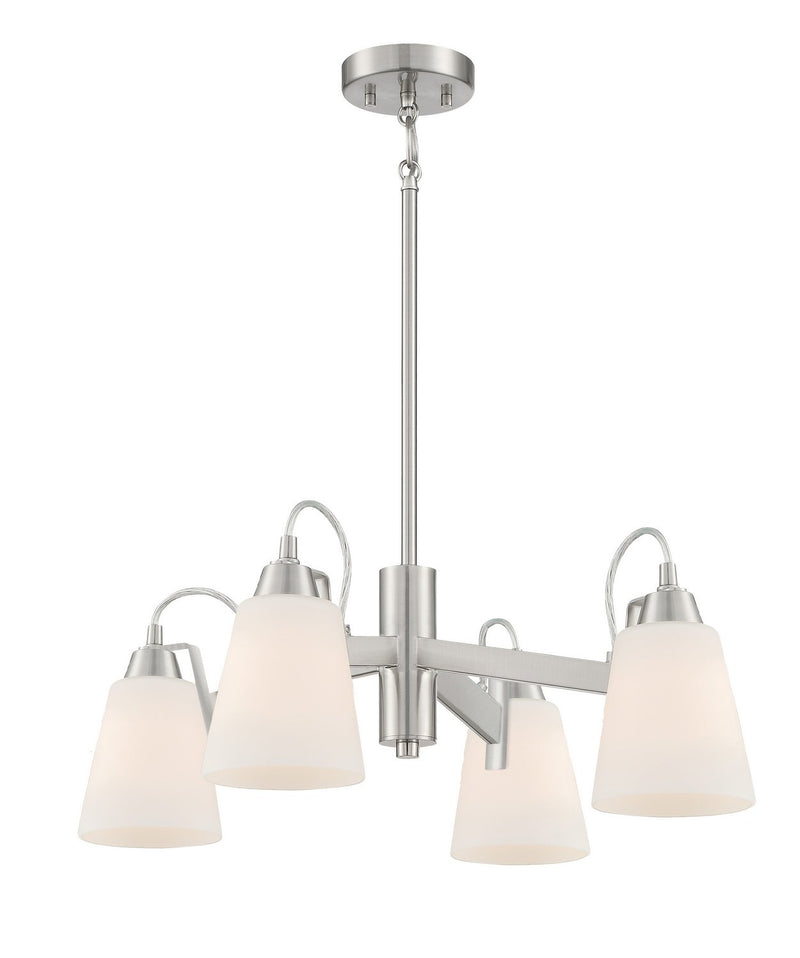 Beckonridge 4-Light Chandelier in Brushed Nickel