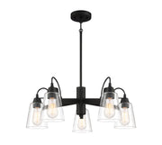 Beckonridge 5-Light Chandelier in Coal