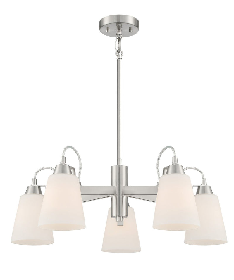 Beckonridge 5-Light Chandelier in Brushed Nickel