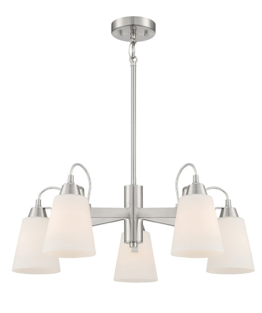 Beckonridge 5-Light Chandelier in Brushed Nickel