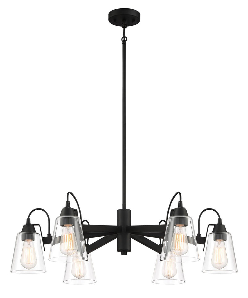 Beckonridge 6-Light Chandelier in Coal