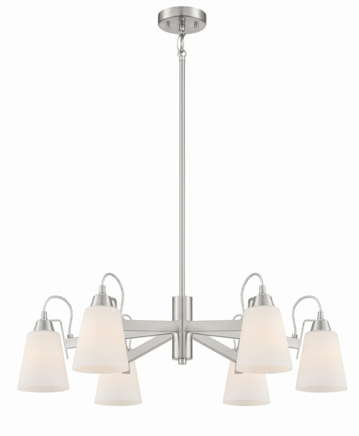 Beckonridge 6-Light Chandelier in Brushed Nickel