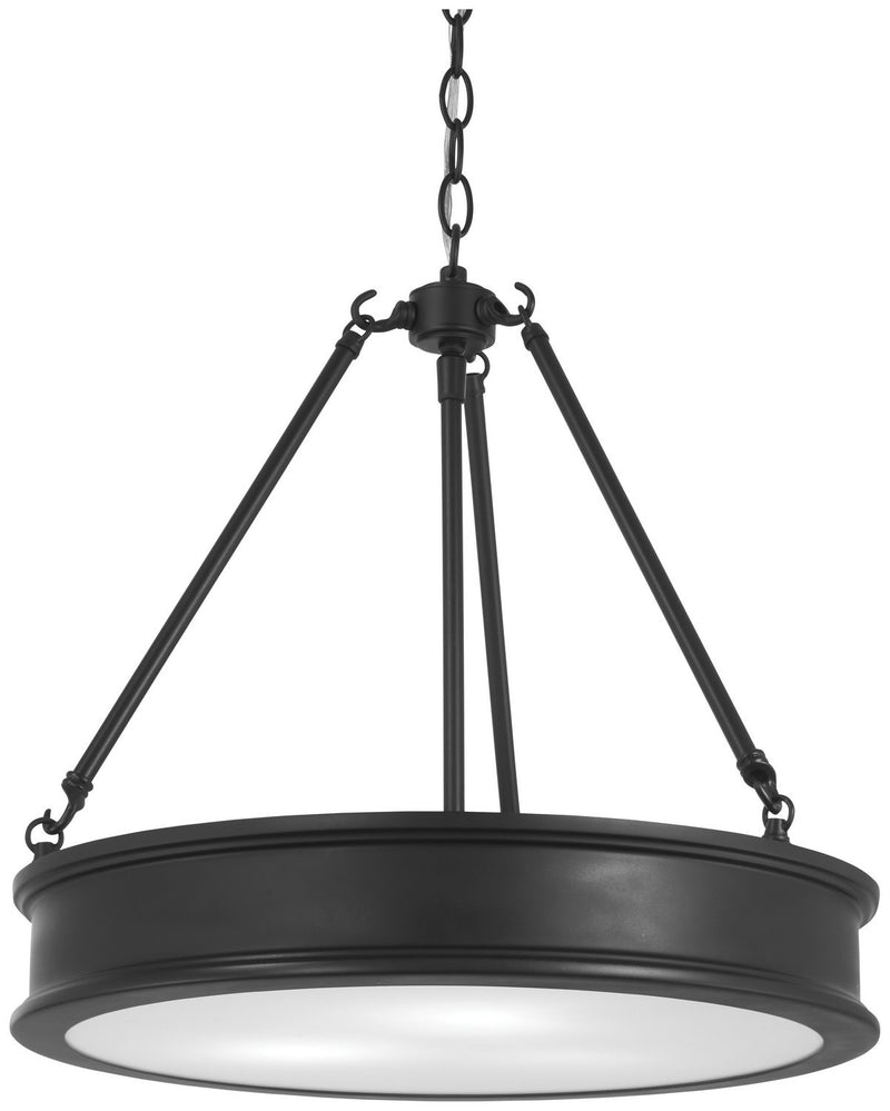 Harbour Point 3-Light Pendant in Coal