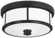 Harbour Point 2-Light Flush Mount in Coal