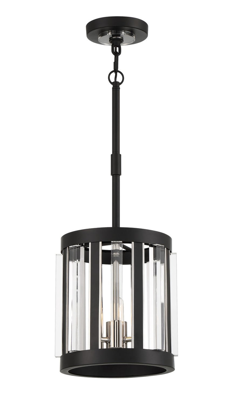 Majestic Splendor 3-Light Pendant in Sand Coal and Polished Nickel