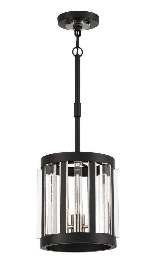 Majestic Splendor 3-Light Pendant in Sand Coal and Polished Nickel