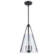 Armani Alivia 3-Light 11" Pendant in Black