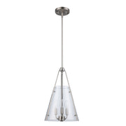 Armani Alivia 3-Light 11" Pendant in Brushed Nickel