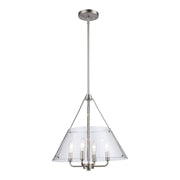 Armani Alivia 4-Light 17.5" Pendant in Brushed Nickel