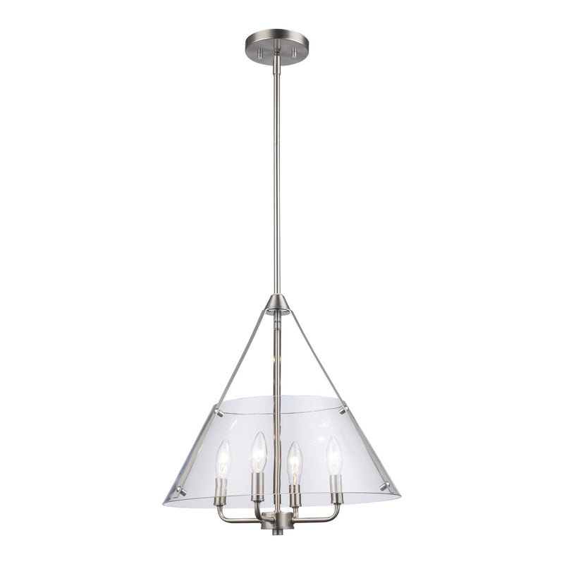Armani Alivia 4-Light 17.5" Pendant in Brushed Nickel