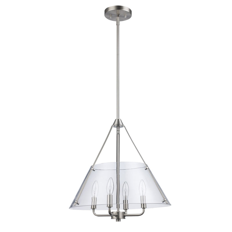 Armani Alivia 4-Light 17.5" Pendant in Brushed Nickel