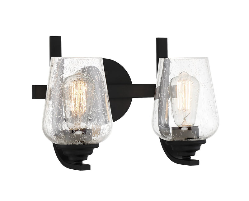 Shyloh 2-Light Bath Vanity Light in Coal