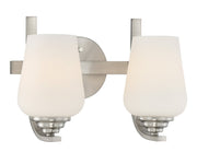 Shyloh 2-Light Bath Vanity Light in Brushed Nickel