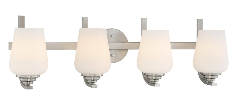 Shyloh 4-Light Bath Vanity Light in Brushed Nickel