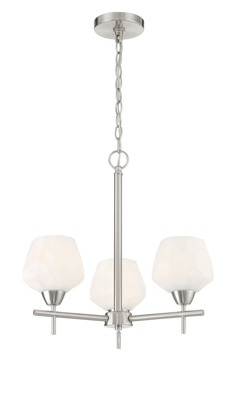 Camrin 3-Light Chandelier in Brushed Nickel